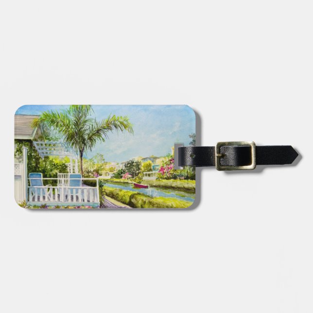 Canal Patio Luggage Tag (Front Horizontal)