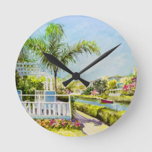 Canal Patio Round Clock
