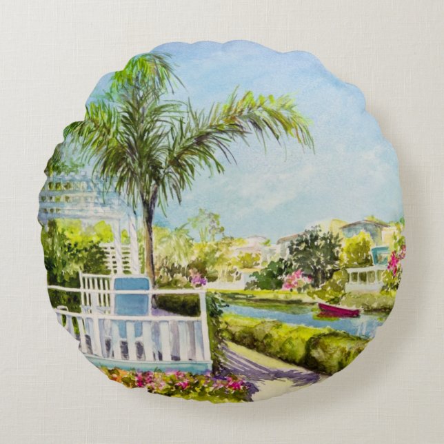 Canal Patio Round Cushion (Front)