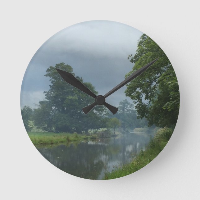 Canal Reflections Round Clock (Front)