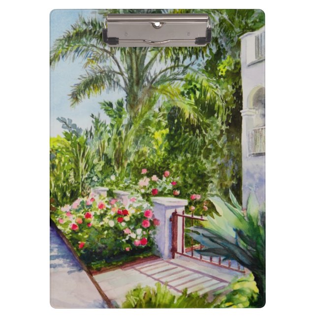 Canal Rose Garden Clipboard (Front)