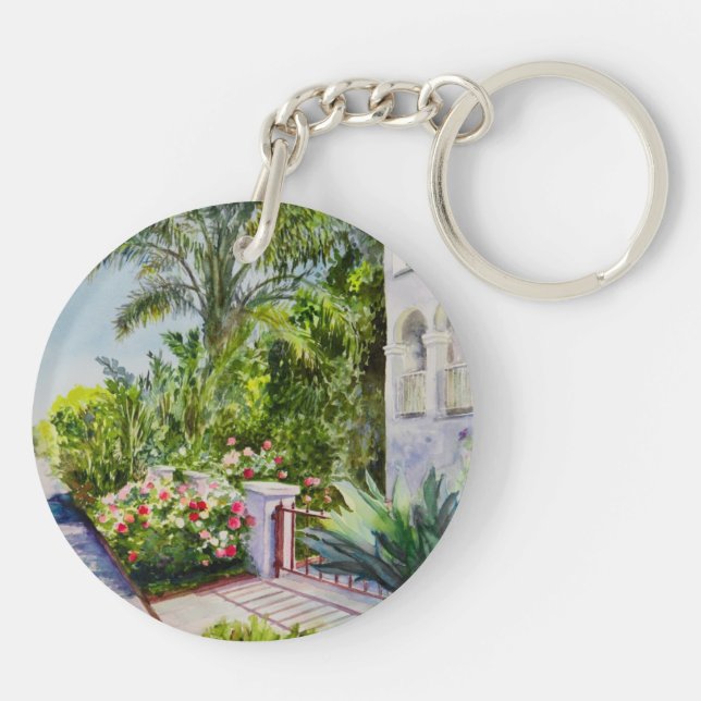 Canal Rose Garden Key Ring (Back)