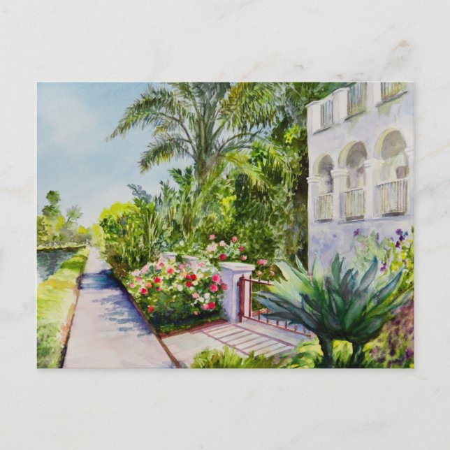 Canal Rose Garden Postcard (Front)
