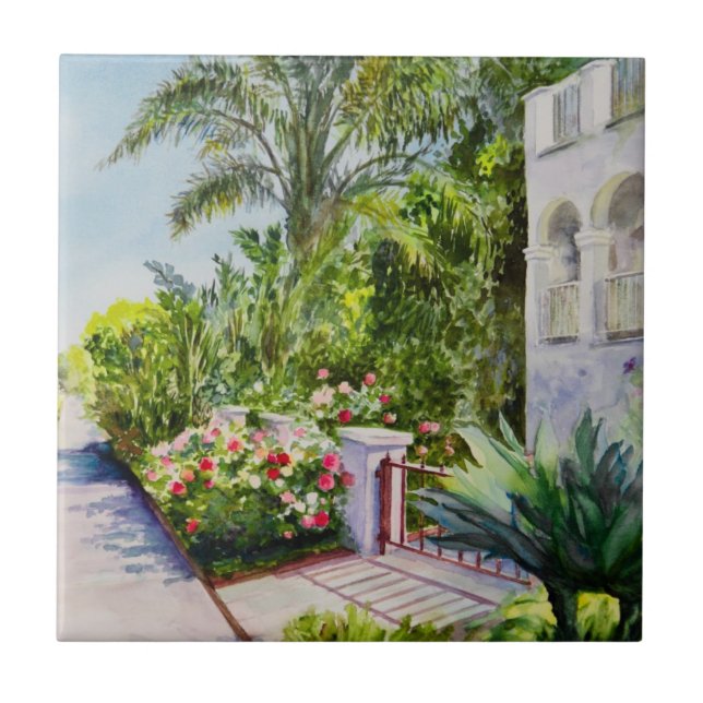 Canal Rose Garden Tile (Front)