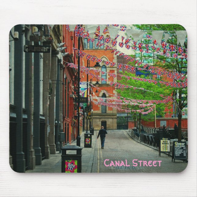 Canal Street, Manchester Mouse Mat (Front)