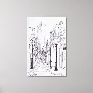 Canal Street   New Orleans, Louisiana Canvas Print