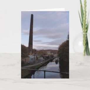 Canal themed card. Blank for your own message. Card