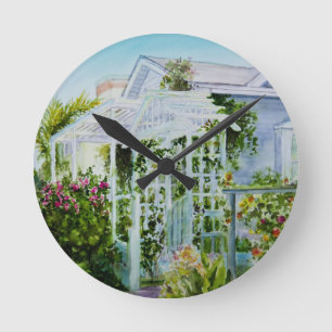 Canal Trellis Round Clock