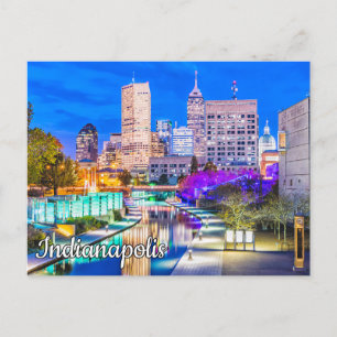 Canal Walk - Indianapolis, Indiana Postcard