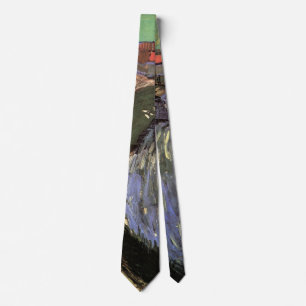 Canal with Women Washing by Vincent van Gogh Tie