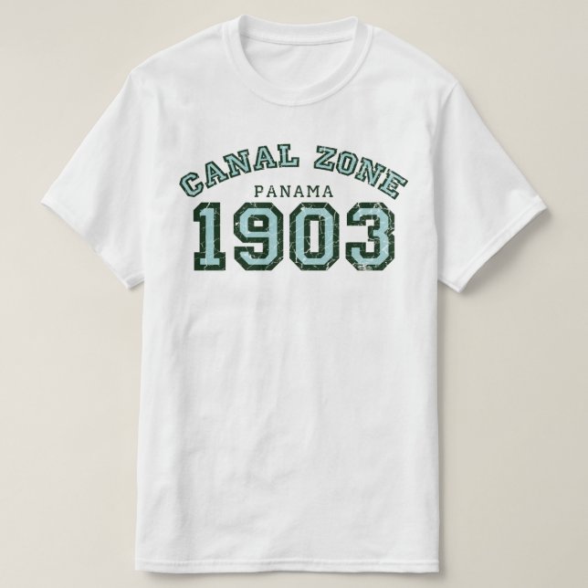 Canal Zone 1903 T-Shirt (Design Front)