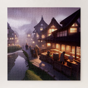 Canal Zone Nighttime Jigsaw Puzzle
