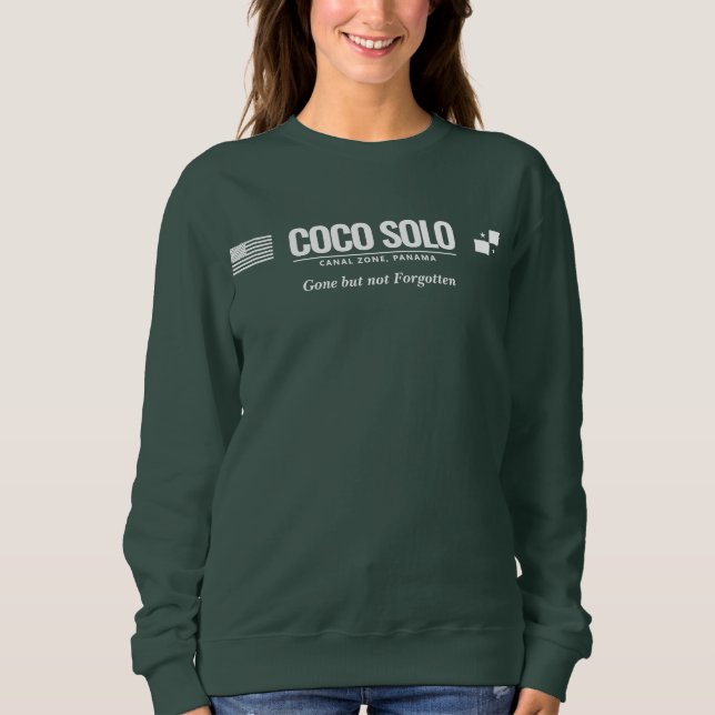 Canal Zone Panama Town Bases (customisable) Sweatshirt (Front)
