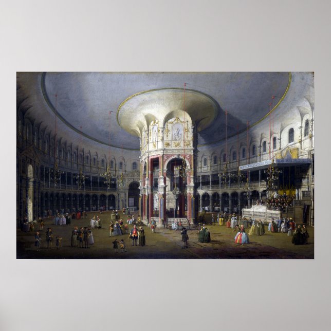 Canaletto London Interior of the Rotunda Poster (Front)