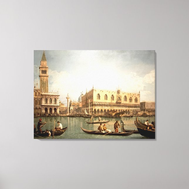 Canaletto masterpiece - View of San Marco, Venice Canvas Print (Front)