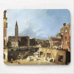 Canaletto,The Stonemason's Yard. Mouse Mat
