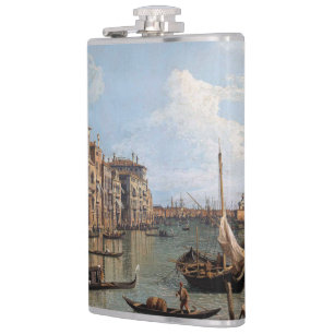 Canaletto View of the Grand Canal Hip Flask