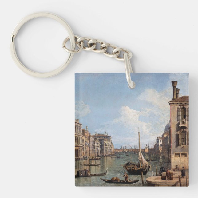 Canaletto View of the Grand Canal    Key Ring (Front)