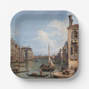 Canaletto View of the Grand Canal      Paper Plate