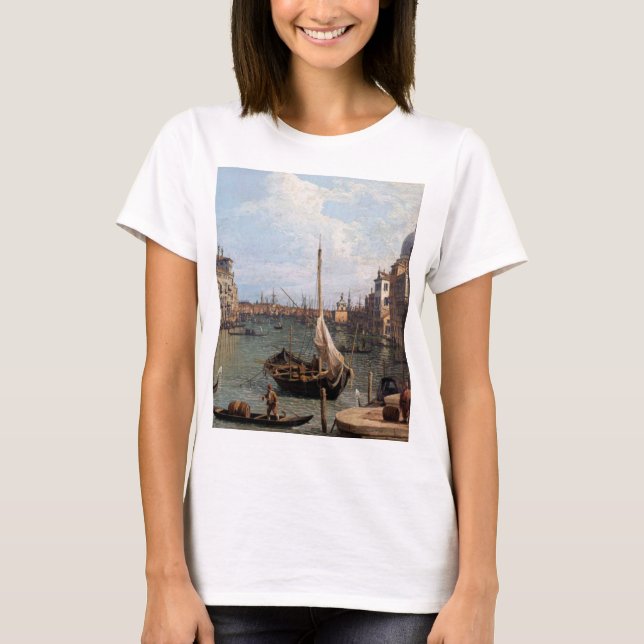 Canaletto View of the Grand Canal   T-Shirt (Front)