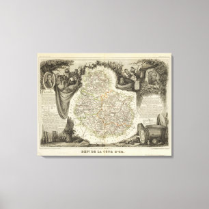 Canals and roads canvas print