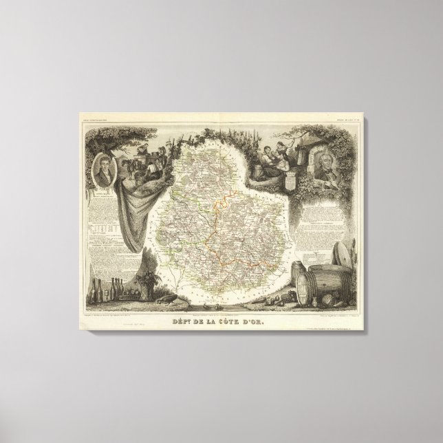 Canals and roads canvas print (Front)