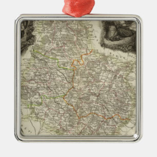 Canals and roads metal tree decoration