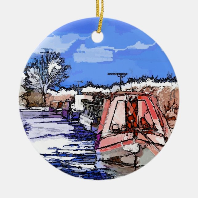 CANALS CERAMIC TREE DECORATION (Front)