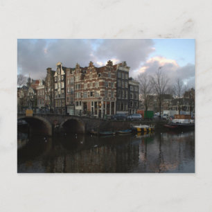 Canals in Amsterdam Postcard
