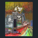 CANALS JIGSAW PUZZLE<br><div class="desc">An art design of a narrowboat chimney and an old decorated lamp.Canal boats, known in the UK as narrowboats, were originally used to transport goods around the country. They are now used mainly for leisure and attract people from all over the world to enjoy our rural countryside. These boats look...</div>