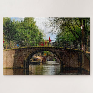 Canals of Amsterdam. Jigsaw Puzzle