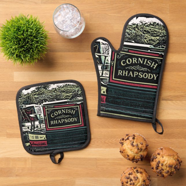 CANALS OVEN MITT & POT HOLDER SET (Top Down)