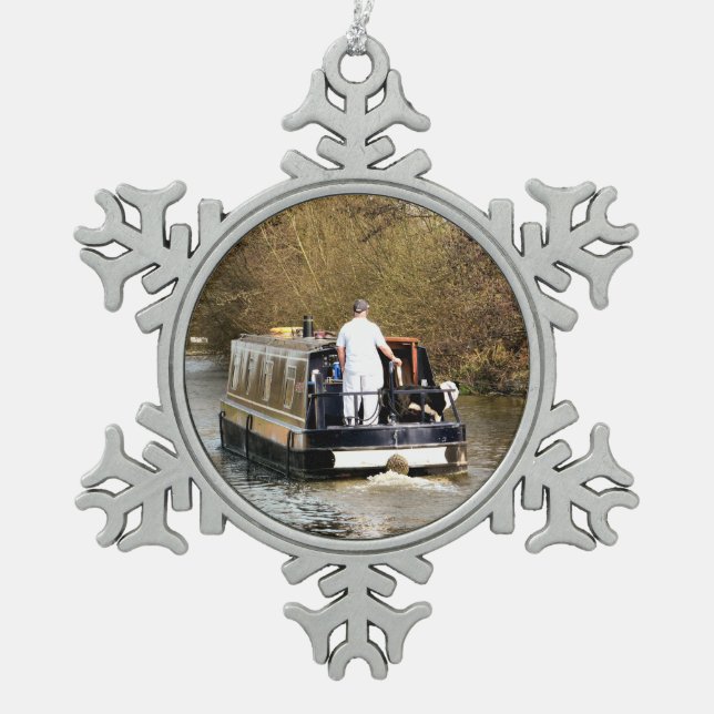 CANALS SNOWFLAKE PEWTER CHRISTMAS ORNAMENT (Front)