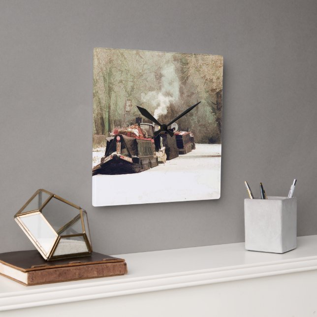 CANALS SQUARE WALL CLOCK (Office)