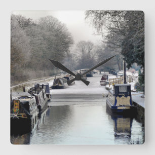 CANALS SQUARE WALL CLOCK