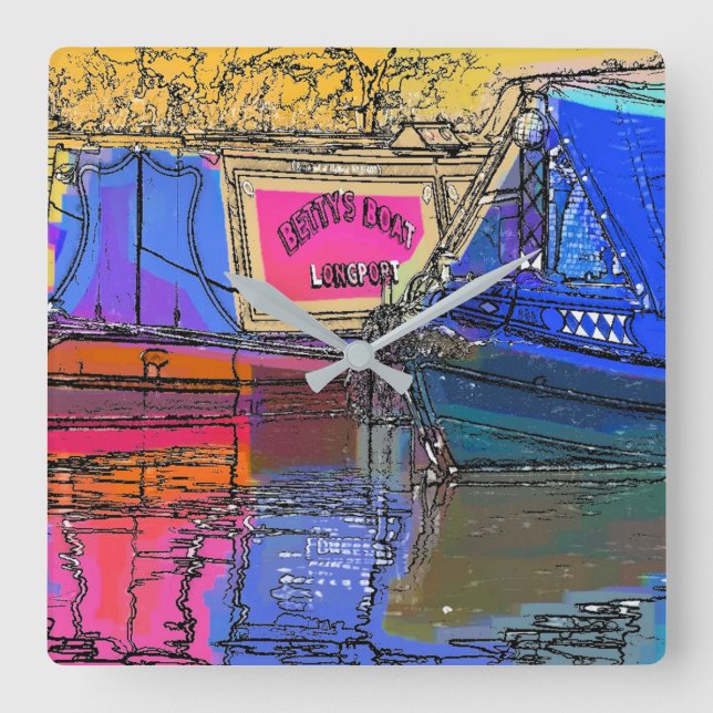 CANALS SQUARE WALL CLOCK (Front)