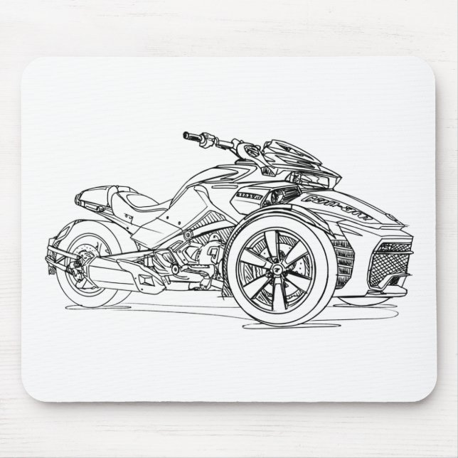 CanAm Spyder F3S 2017 Mouse Mat (Front)