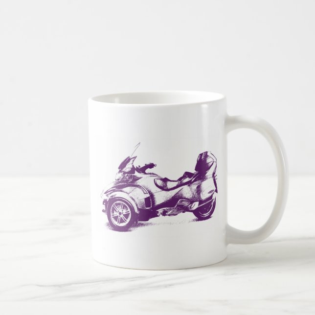 CanAm Spyder RT 2010 streaked Coffee Mug (Right)