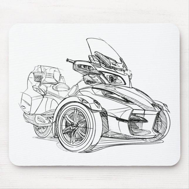 CanAm Spyder RT Roadster 2010 Mouse Mat (Front)