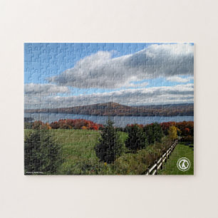 Canandaigua Lake in Autumn Jigsaw Puzzle