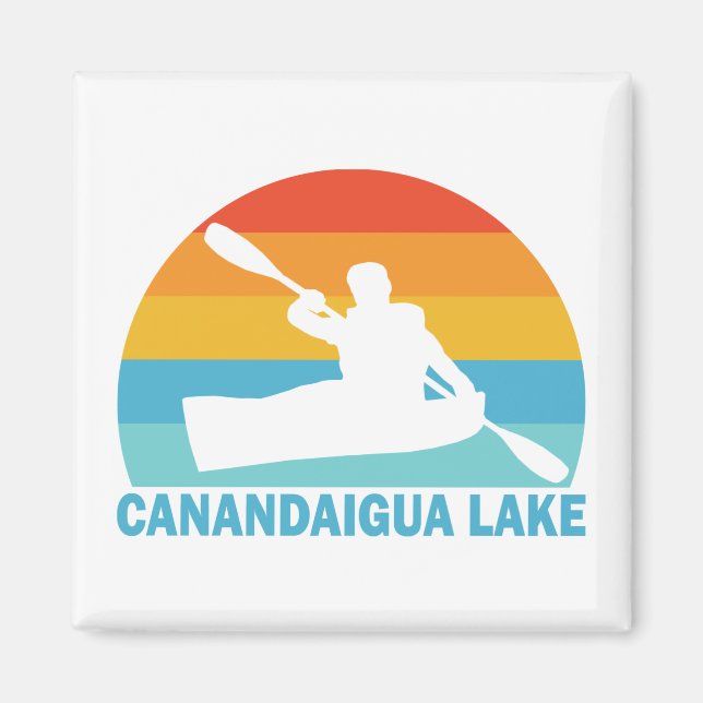 Canandaigua Lake New York Kayak Magnet (Front)