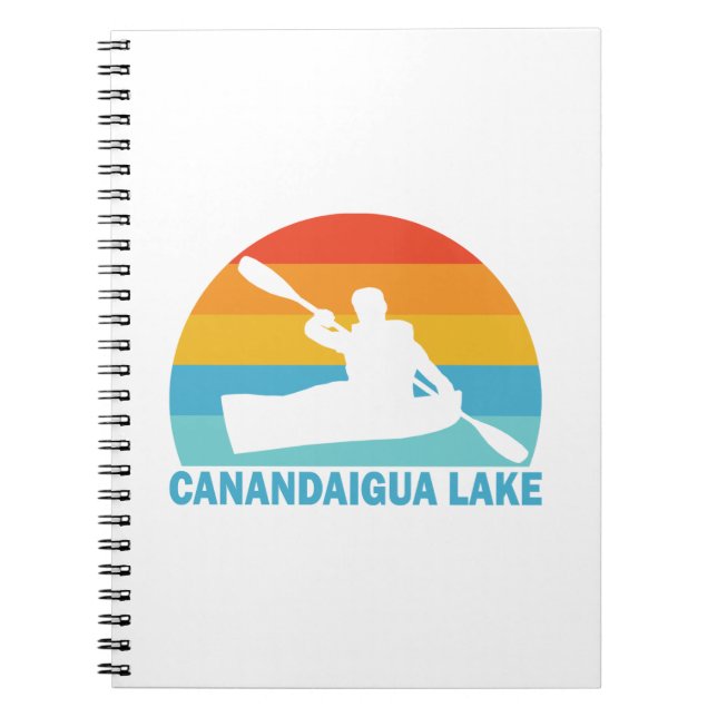 Canandaigua Lake New York Kayak Notebook (Front)