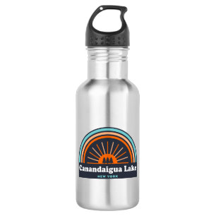 Canandaigua Lake New York Rainbow 532 Ml Water Bottle