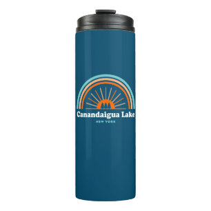 Canandaigua Lake New York Rainbow Thermal Tumbler
