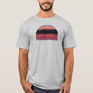 Canandaigua Lake New York Red Sunrise T-Shirt