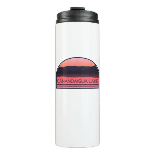 Canandaigua Lake New York Red Sunrise Thermal Tumbler