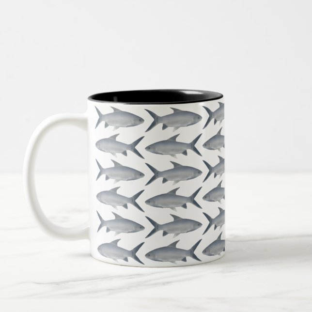 Canara Barb Two-Tone Coffee Mug (Left)