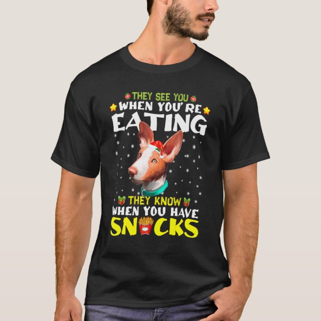 Canarian Warren Hound See You When You Eating Snac T-Shirt (Front)