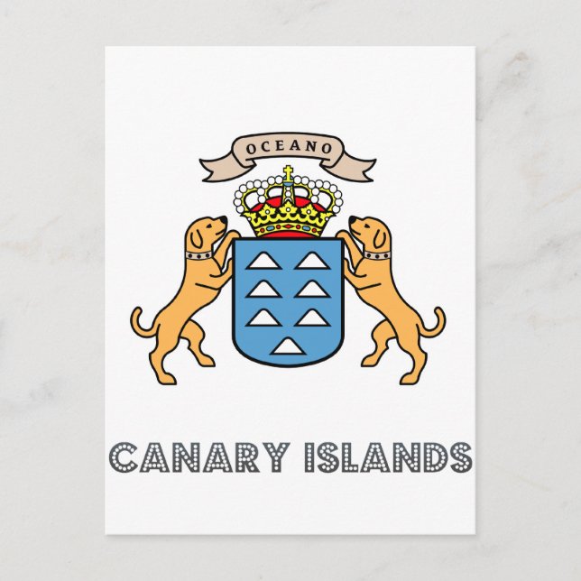canarias Emblem Postcard (Front)