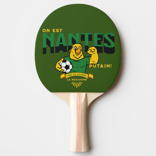 canaris nantes ping pong paddle (Front)